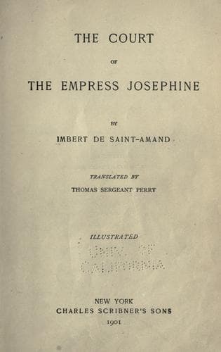 The Court of the Empress Josephine