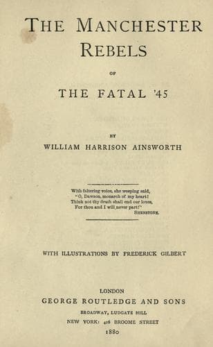 The Manchester Rebels of the Fatal '45