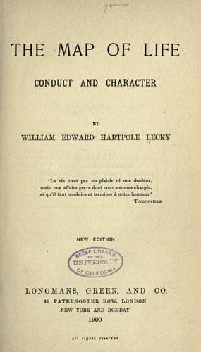 The Map of Life: Conduct and Character