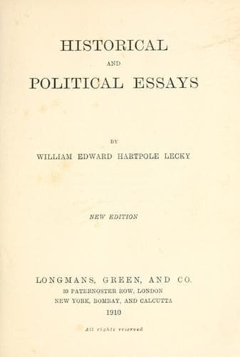 Historical and Political Essays