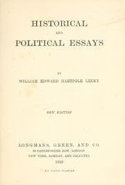 Historical and Political Essays