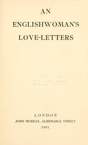 An Englishwoman's Love-Letters