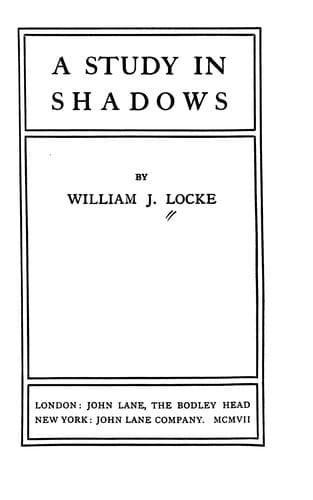 A Study In Shadows