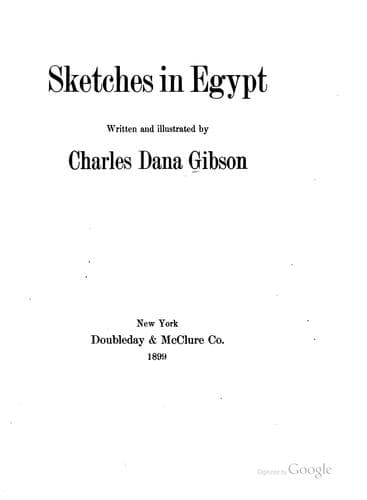 Sketches in Egypt