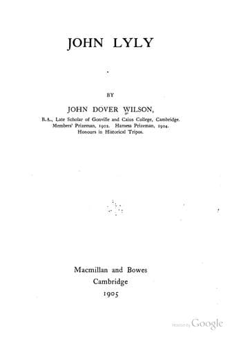 John Lyly