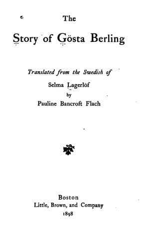 The Story of Gösta Berling