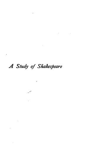 A Study of Shakespeare