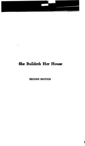 She Buildeth Her House