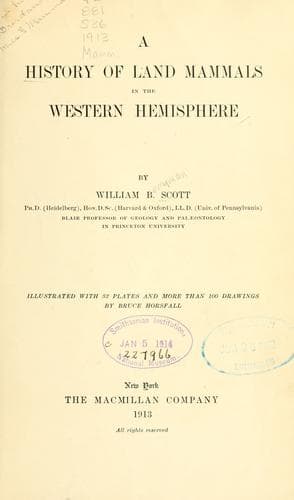 A history of land mammals in the western hemisphere
