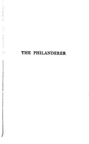 The Philanderer