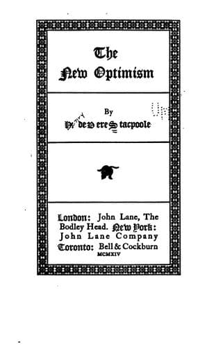 The New Optimism