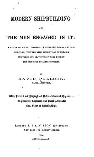 Modern shipbuilding and the men engaged in it