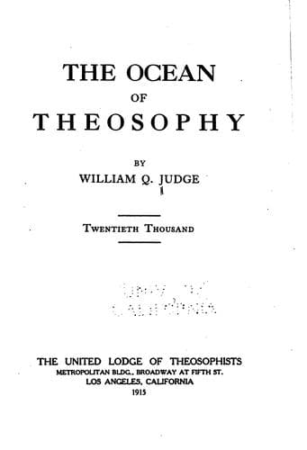 The Ocean of Theosophy