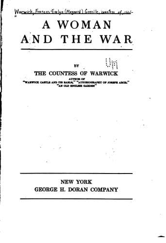 A Woman and the War