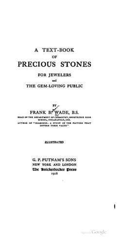 A Text-Book of Precious Stones for Jewelers and the Gem-Loving Public