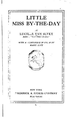 Little Miss By-The-Day