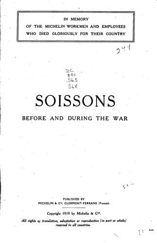Soissons before and during the war