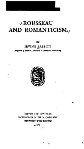 Rousseau and Romanticism