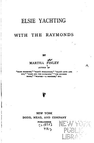 Elsie Yachting with the Raymonds
