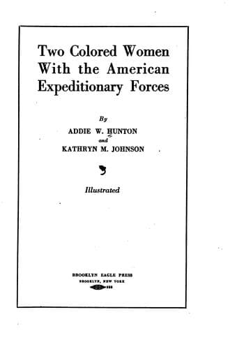 Two Colored women with the American Expeditionary Forces