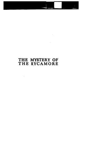 The Mystery of the Sycamore