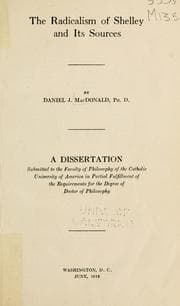 The Radicalism of Shelley and Its Sources