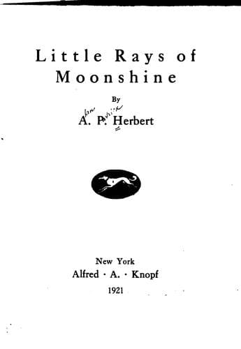Little rays of moonshine