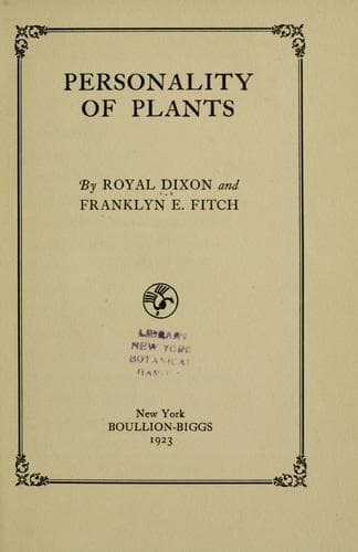 Personality of plants