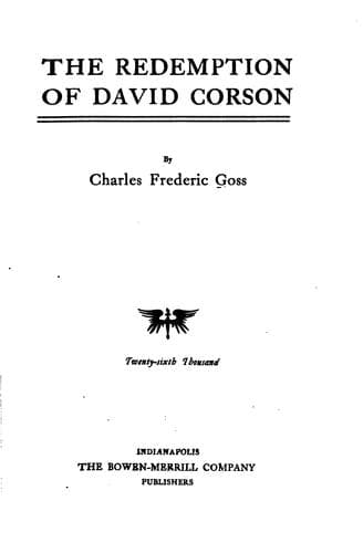 The Redemption of David Corson