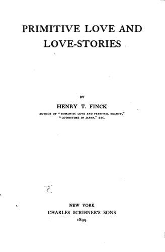 Primitive Love and Love-Stories