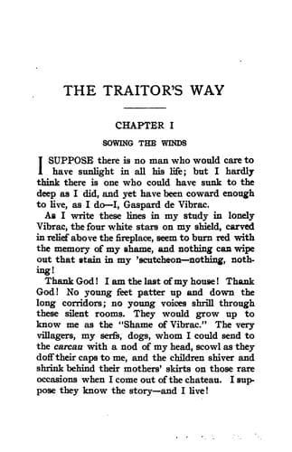 The traitor's way