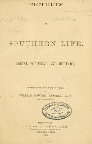 Pictures of Southern Life, Social, Political, and Military.