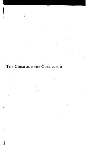 The Child and the Curriculum