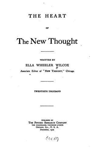 The Heart of the New Thought