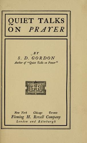 Quiet Talks on Prayer
