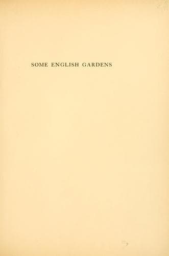 Some English Gardens