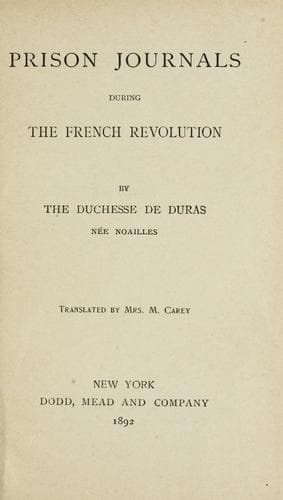 Prison Journals During the French Revolution