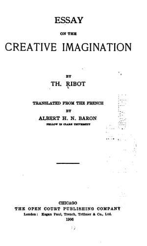 Essay on the Creative Imagination