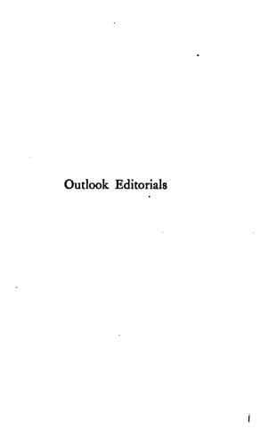 Outlook editorials