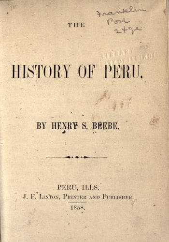 The History of Peru