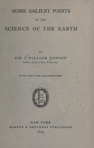 Some Salient Points in the Science of the Earth