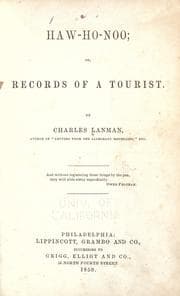 Haw-Ho-Noo; Or, Records of a Tourist