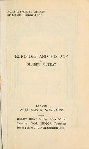 Euripides and His Age