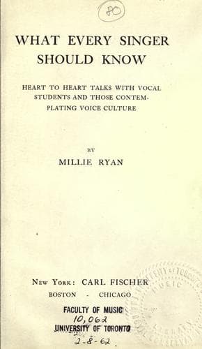 What Every Singer Should Know