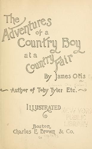 The Adventures of a Country Boy at a Country Fair
