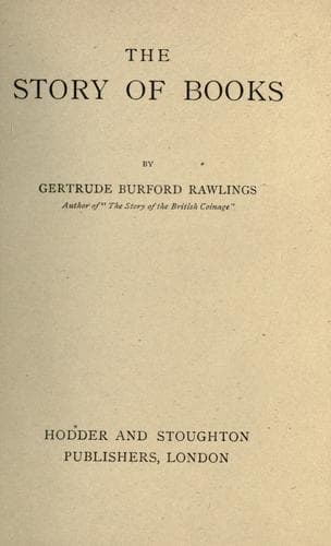 The Story of Books