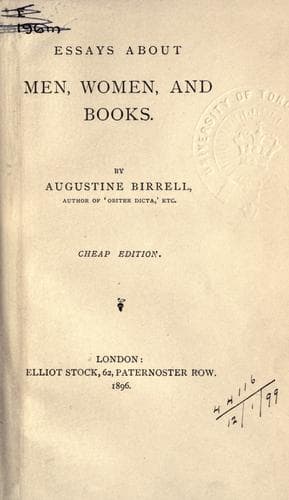 Men, Women, and Books