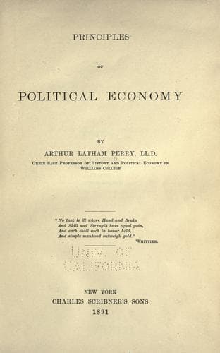 Principles of Political Economy