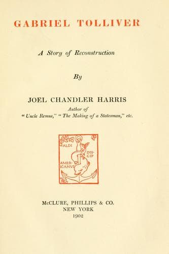 Gabriel Tolliver: A Story of Reconstruction