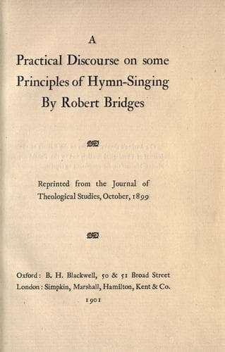 A Practical Discourse on Some Principles of Hymn-Singing